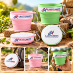 Custom Logo 170ml 200ml Collapsible Silicone Travel Cup - Image 5